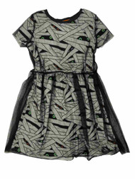 Girls Black Mummy Costume Dress X-Large 14-16