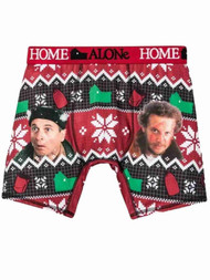 Warner Bros Mens Home Alone Christmas Holiday Boxer Briefs Marvin & Harry