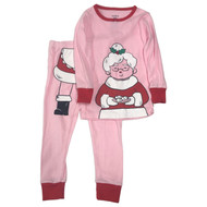 Carters Infant & Toddler Girls Mrs.Claus Pink Christmas Pajama Sleep Set