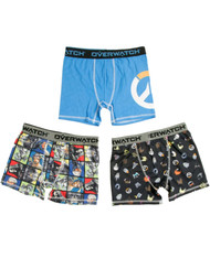Boys Overwatch Genji Character 3pc Boxer Briefs Boxer Shorts Set Underwear