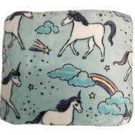 The Big One Oversized Plush Rainbows & Unicorns Throw Blanket - 5ft x 6ft