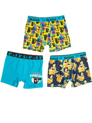 Pokemon Boys Detective Pikachu 3pc Boxer Shorts Set Underwear Briefs