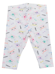 Infant Baby Girls White Cat Kitten Meow Paw Babies Hearts Stretch Pants