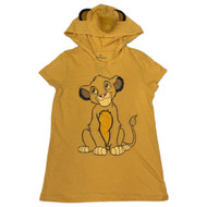 Disney Womens Juniors Yellow Lion King Simba T-Shirt Hoodie Costume Tee Top