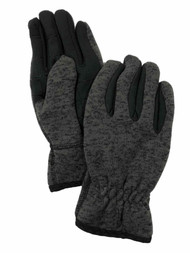 Levis Mens Gray Knit Intellitouch Text & Tech Touchscreen Gloves