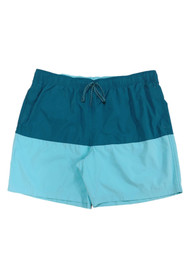 Mens Dark Light Sky Blue Swim Swimming Trunks