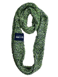 Womens Blue & Green Seattle Seahawks Football NFL Infinity Eternity Scarf