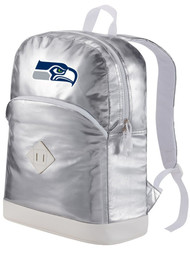 Seattle Seahawks Silver Encore 18" Backpack, Multi-Purpose with Laptop Pocket