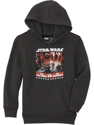 Boys Gray Star Wars The Force Awakens Pullover Hoodie Sweatshirt Sweater M