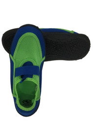 Boys Green & Blue Aqua Socks Water & Beach Shoes 2-3