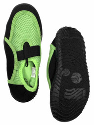 Boys Green & Black Aqua Socks Water & Beach Shoes
