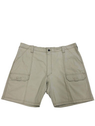 Mens Beige Wrangler Outdoor Flex UPF 30 Performance Cargo Shorts