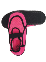 Girls Pink & Black Aqua Socks Water & Beach Shoes
