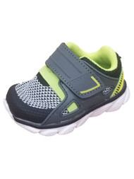 Infant Boys Gray & Green Tennis Shoes Sneakers Baby Shoes