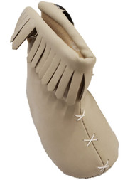 Infant Girls Light Brown Tassel Moccasins Slip-On Boots Booties Baby Shoes