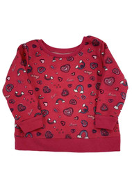 Infant & Toddler Girls Pink Heart & Rainbow Print Sweatshirt Top Baby Shirt