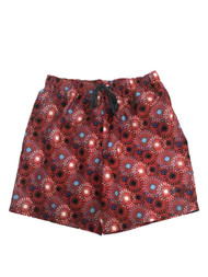 Speedo Mens Red White Blue Fireworks E-Board Board Short Swim Trunks