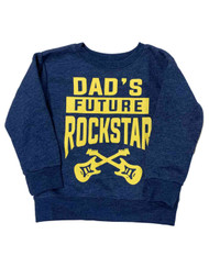 Infant & Toddler Boys Dad's Future Rockstar Fleece Sweatshirt Top Shirt