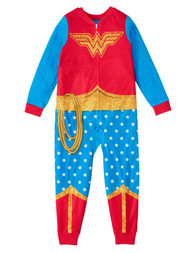 Girls Wonder Women Lasso Of Truth Super Hero Blanket Sleeper Pajamas