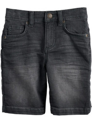 Sonoma Boys Charcoal Knit Denim Adjustable Waistband Real Pocket Shorts 4
