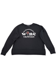 Womens I'm Dreaming Of A Wine Christmas Holiday Sweater Sweatshirt