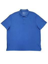Mens Big & Tall Blue Heather Dry Cool Stretch Short Sleeve Polo Shirt