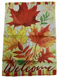 Thankful Turkey Thanksgiving Holiday Decorative Garden Suede Flag 18 x 12.5 In