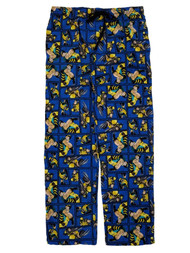 Marvel Mens Blue X-Men Wolverine Knit Sleep Pants Lounge Pants Pajama Bottoms