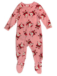 Carters Infant & Toddler Girls Fleece Santa Claus Christmas Sleeper Pajamas