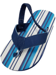Infant/Toddler Boys Blue & White Stripe Flip-Flop Sandals Summer Kids Shoes