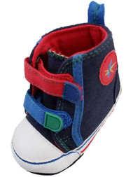 Infant Boys Navy Blue Red White Green Slip-On Sneakers Kids Shoes