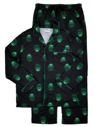 Marvel Mens 2P The Incredible Hulk Flannel Sleepwear Pajama Set Sleep Set