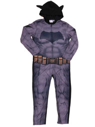 DC Comics Batman V Superman Mens Fleece Hooded Costume Union Suit Pajamas