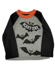 Toddler Boys Long Sleeve Halloween Scary Cool Bats Shirt Top