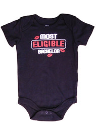 Infant Boys Black Most Eligible Bachelor Valentines Day Creeper Bodysuit