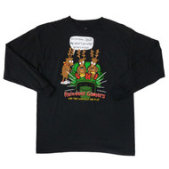 Dec 25th Boys Black Christmas T-Shirt Reindeer Gamers Long Sleeve Shirt