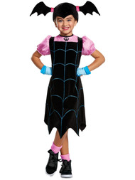 Disney Girls Black Velour Vampirina Halloween Costume Vampire Dress S 4-6x
