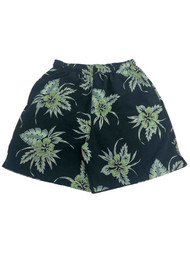 Mens Breakwater Gray Tropic Jungle Plants Board Shorts Swim Trunks Small S