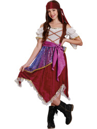 Girls Crystal Ball Cutie Costume Glitter Star Gypsy Halloween Dress