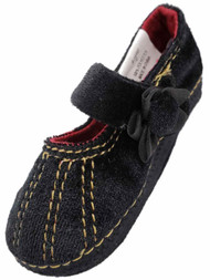 Infant Girls Black Slip On Soft Mary Janes Flats Baby Kids Dress Shoes 2
