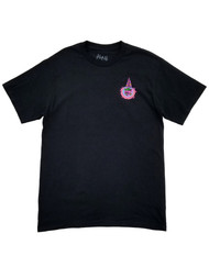 Mens Black Psychedelic Wizard Crystal Ball Magic Money Short Sleeve T-Shirt