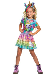 Girls Poopsie Slime Surprise Rainbow Brightstar Unicorn Costume Glitter Dress
