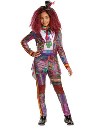 Disney Girls Descendants 3 Purple Celia Superhero Jumpsuit & Jacket Costume