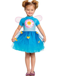 Sesame Street Toddler Girls Blue Glitter Abby Cadabby Flower Costume Dress
