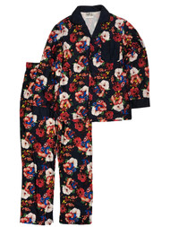 Marvel Comics Mens Black Captain America & Iron Man Flannel Pajamas