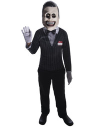 Boys Creepy Pasta The Salesman Shirt & Bow Tie Halloween Costume M 8-10