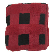 Better Homes & Gardens Sherpa Fleece Red Buffalo Plaid Plush Throw Blanket