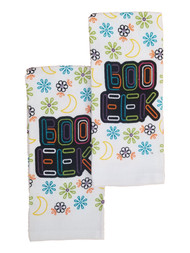 Celebrate Halloween Floral Boo Eek Kitchen Towel Set, 2 Dish Towels