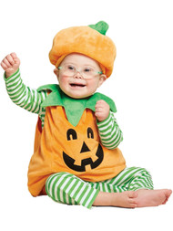 Infant Boys Padded Orange Pumpkin Vest Baby Halloween Costume