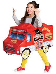 Toddler & Girls Carnival Food Truck Oversized Vest Costume One Size Fits Most